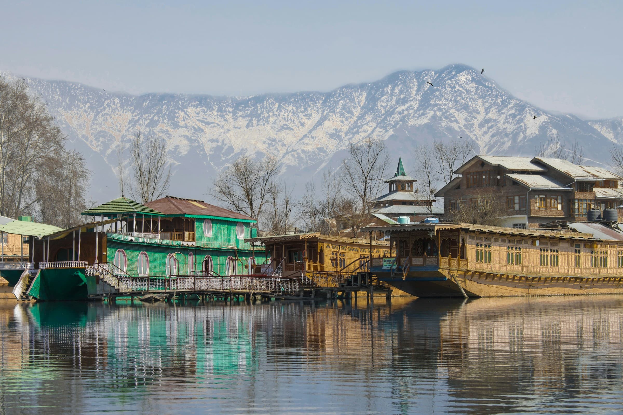 Houseboats on Dal Lake in Srinagar, Kashmir — local businesses growing online