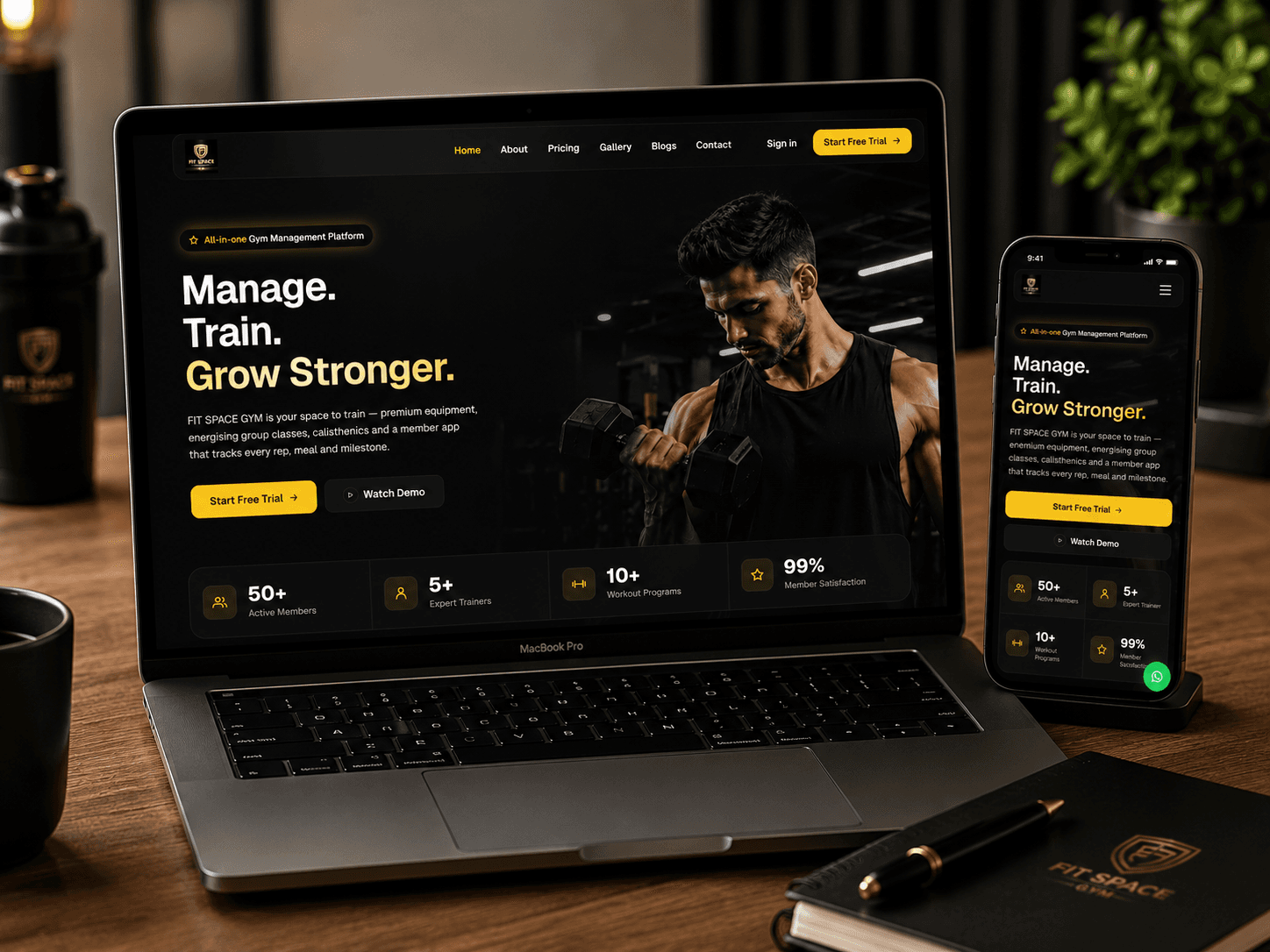 FitSpace Gym – Fitness Center Website