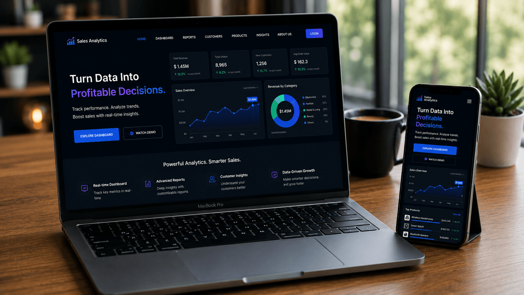 Sales Analytics - AI Business Intelligence Dashboard