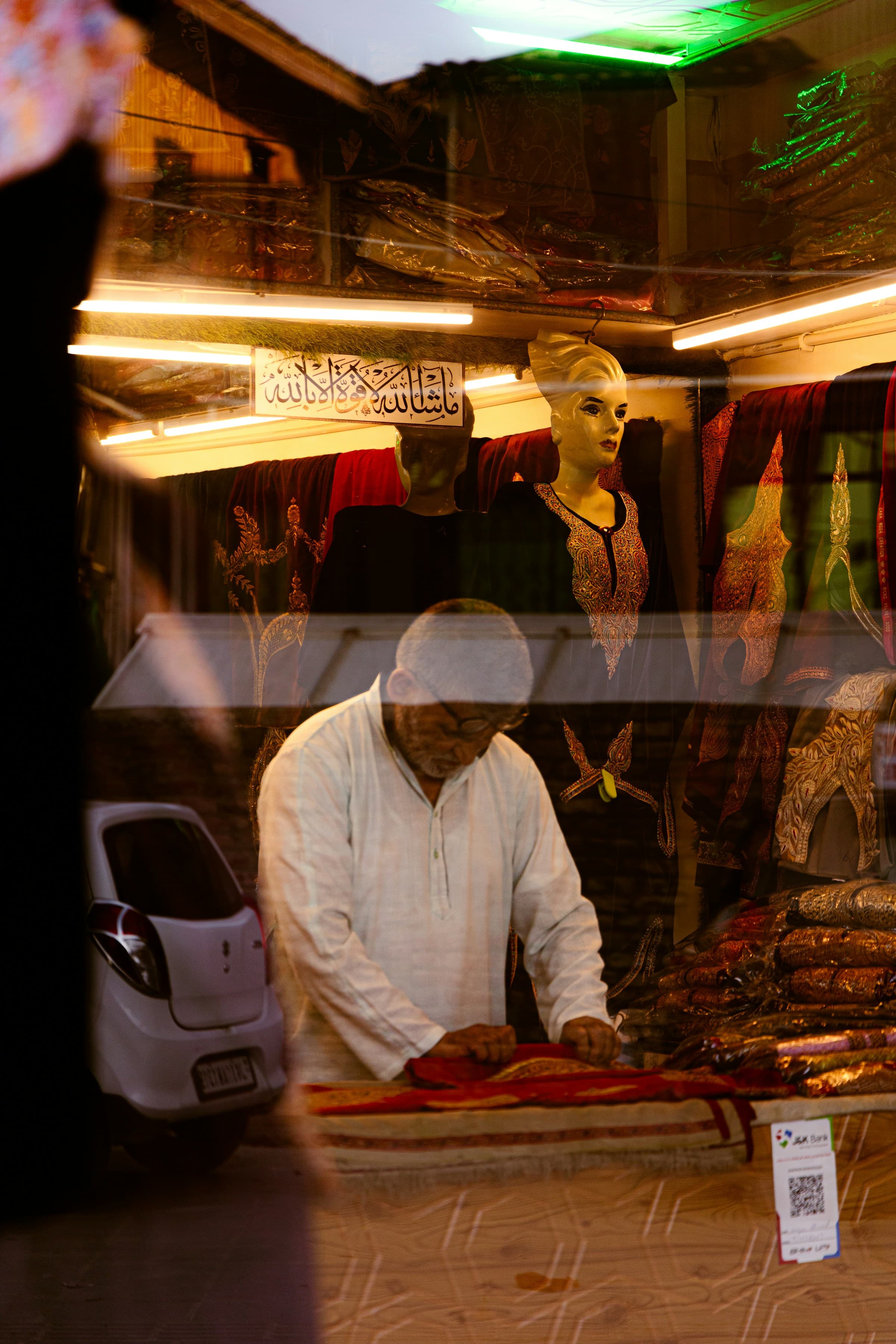 Street-level business scene in Srinagar, Kashmir Street-level business scene in Srinagar, Kashmir