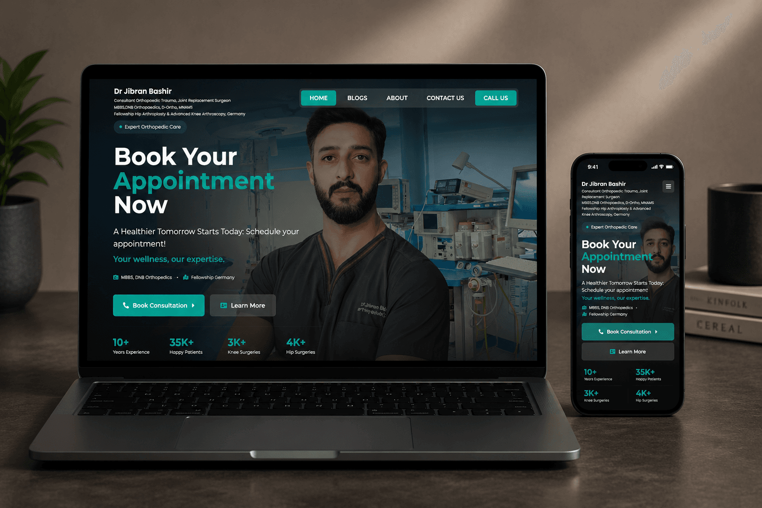 Dr. Jibran Bashir - Orthopedic Care Website Dr. Jibran Bashir - Orthopedic Care Website